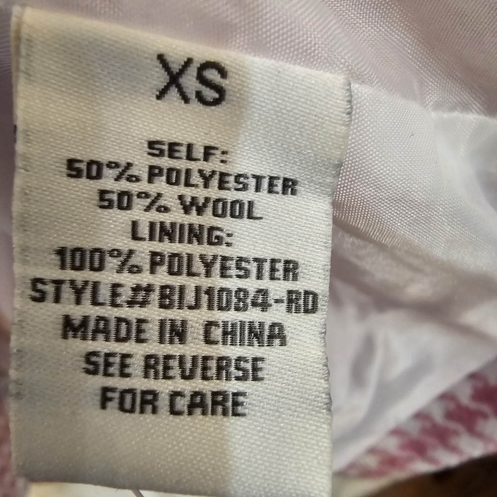 Women's Houndstooth Blazer Size XS - Picture 4 of 6